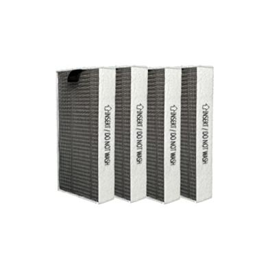 Imagem de Nispira HEPA 2 em 1 com filtros de substituição de carvão ativado compatível com mini purificador de ar portátil LG PuriCare AP151MWA1 AP151MBA1 peça AAFTMH01, 4 pacotes