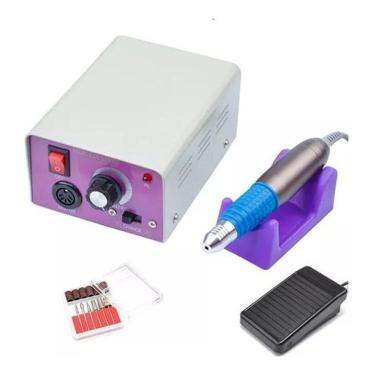 Imagem de Lixadeira Motor Unha Lixa Elétrica Profissional P/gel Bivolt