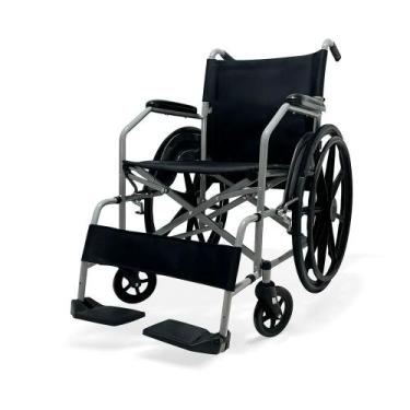 Imagem de Cadeira de Rodas Manual Até 100kg com Encosto Rebatível D100 POP Della