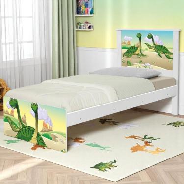 Imagem de Cama Solteiro Infantil 195x96cm Para Quarto Personagens Dinossauro K02 - D'rossi