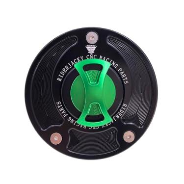 Imagem de Riderjacky Tampa de tanque de combustível sem chave para Suzuki GSF 650 GSF650 BANDIT de 2005 a 2019, GSF1200S GSF1250 BANDIT 2006 a 2019, GSXR1300/Hayabusa/GSX1300 R 2008-2020 (Verde)