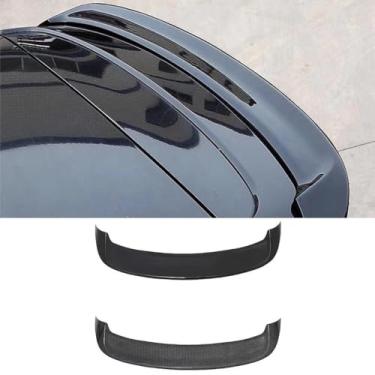 Imagem de Spoiler de teto traseiro do carro, peça de modificação de asa compatível com Golf 6 GTI R RZ Spoiler traseiro de teto acessórios de asa de carro parte externa (preto brilhante)