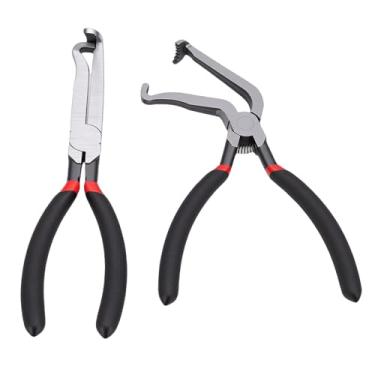 Imagem de Luocute 2 Peças Alicates de Desconexão Elétrica, Kit de Desconexão de Fio de Aço Carbono Com Manga de Borracha de PVC para Linha de Combustível de Carros Ferramenta Automotiva de Tubo