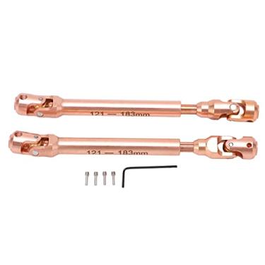 Imagem de Ainoli 2 unidades RC eixo de transmissão universal escala 1/10 eixo de transmissão de carro RC para reparo de atualização de modelo de controle remoto (129 mm)