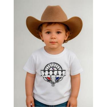 Imagem de Camiseta De Criança Moda Country Infantil Várias Cores E Tamanhos Farm