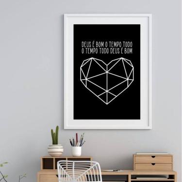 Imagem de Quadro Deus É Bom O Tempo Todo - 60X48Cm