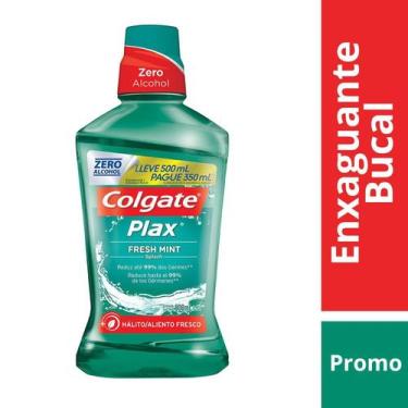 Imagem de Enxaguante Bucal Colgate Plax Fresh Mint Leve 500ml Pague 350ml