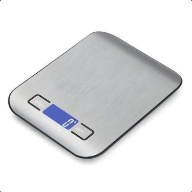 Imagem de Balança Digital Cozinha X-Matte 10kg Alta Precisão Preto LCD - Congrat