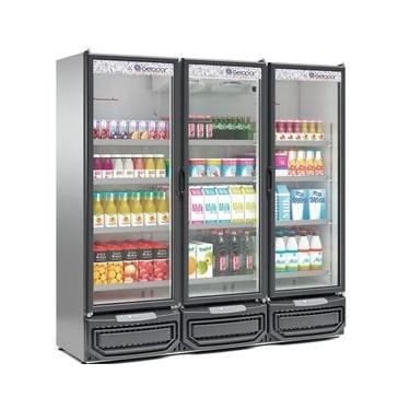 Imagem de Expositor Vertical 3 Portas GCVR1450 Inox 220V Gelopar