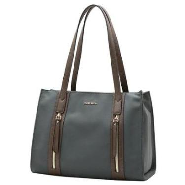 Imagem de Bolsa Feminina Ombro Microfibra Espaçosa Elegante Chenson-Feminino