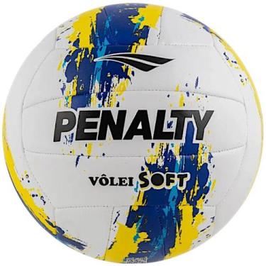 Imagem de Bola Volei Esportiva Jogo Treino Penalty Soft Xxiii, Branco, Azul, UN