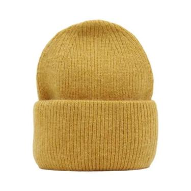 Imagem de Gorro Feminino De Inverno Em Pele De Coelho Genuína, Quente E Moderno,