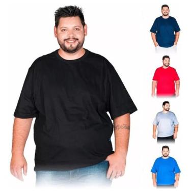 Imagem de Kit 5 Camisetas G1 G2 G3 Plus Size Poliéster Cor Variadas - Melhor Est