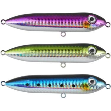 Imagem de Catfish – Atração flutuante para pesca em forma de dragão demônio para pesca de sapatilha, 10 cm (pacote com 3, verde peixe-sol, azul cuppie, brilho roxo)