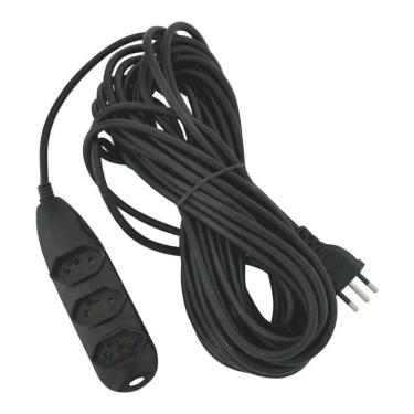 Imagem de Extensão Cabo Extensor Pp 10 Metros 3 Tomadas