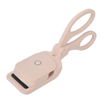 Imagem de Curvador de Cílios Aquecido, Tipo C de Carregamento de Longa Duração Curvador de Cílios Aquecido Elétrico para Cílios Grossos para Uso Diário (Rosa)