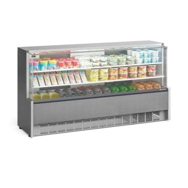 Imagem de Vitrine Refrigerada Gelopar Universal 2,05 m Inox 220V GPDA-205R TI