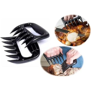 Imagem de KIT 02 GARRAS DE URSO DESFIADOR CORTADOR PARA CHURRASCO ASSADOS CARNES SALADAS