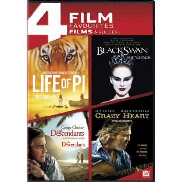 Imagem de 4 Film Favourites: Life of Pi / Black Swan / The Descendants / Crazy Heart