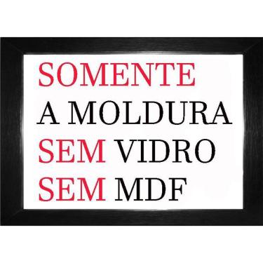 Imagem de Kit Com 10 Molduras Preta Tamanho A4 Somente A Moldura