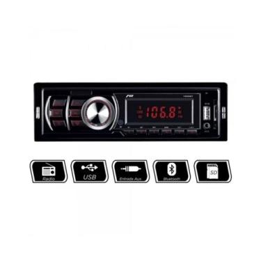 Imagem de Rádio Automotivo Bluetooth/USB/MP3/FM/MicroSD LED JR8 - JT1000BT