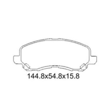 Imagem de Pastilha De Freio Asx 2.0 Dianteira Com Alarme Sistema Sumitomo 1319 S