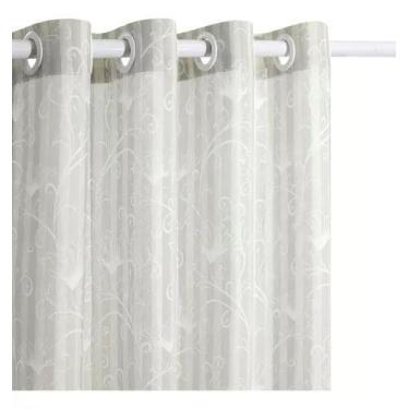 Imagem de Cortina Longa Londres Melissa 2,30mx2,80m - Santista, Branca