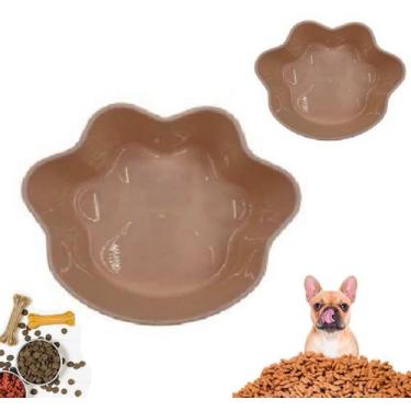 Imagem de Pote Bowl Comedouro Bebouro Pet em Forma De Patas - Inter, Rosa