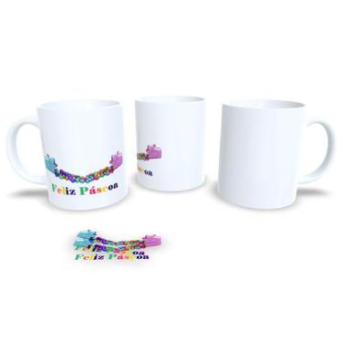 Imagem de Canecas de Porcelana Branca Personalizadas Coleção Pascoa 5 - Estampa 
