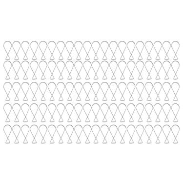 Imagem de Gancho de suspensão automático de aço galvanizado, clipes de rebote automático, fivelas decorativas de teto, gancho de telha para escritório, lojas domésticas, sala de aula, 100