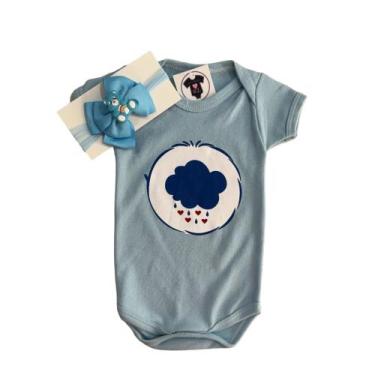 Imagem de Body Bebe - Ursinhos Carinhosos + Laço -  Mesversario - RL, Azul, G