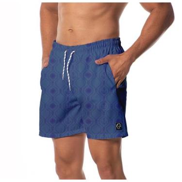 Imagem de Short Academia Premium Bermuda Praia Azul 2 Bolsos Calção - w2store, M