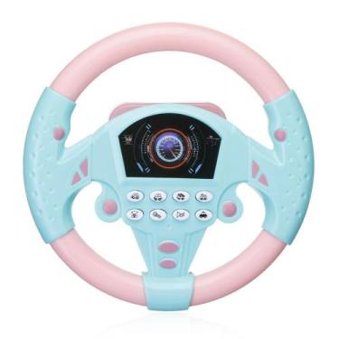 Imagem de Volante Brinquedo musical Som Simulação Driving Car!(Rosa c/ Azul) - T