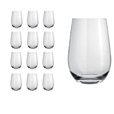 Imagem de Jogo 12 Copos Grandes Dubai 480ml Transparente Vinho - NADIR 