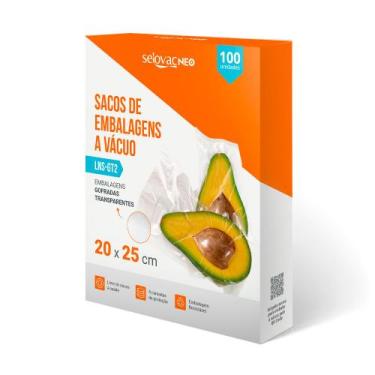 Imagem de Embalagem a Vácuo Transparente Gofrada 20x25cm Caixa c/100 - Selovac