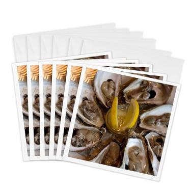 Imagem de 3dRose Ilha Príncipe Eduardo, Cozinha, Ostras na metade concha - CN09 DBR0125 - Dave Bartruff - Cartões comemorativos, 15,24 x 15,24 cm, conjunto de 6 (gc_71387_1)