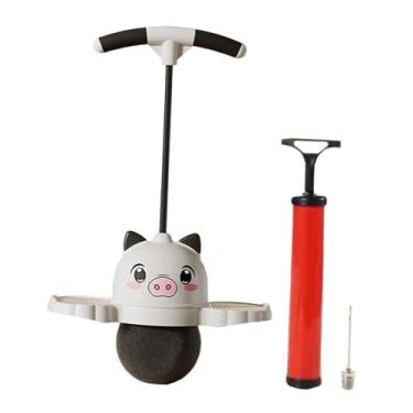 Imagem de Colaxi Bola de salto Pogo Jump Board Strong Grip Pogo Stick Jump Bola quicando para exercício de equilíbrio habilidade esportes brinquedos de fitness indoor, Preto
