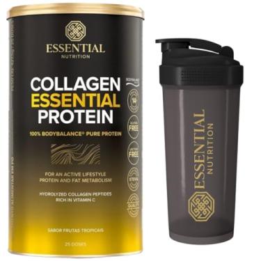 Imagem de Colágeno Hidrolisado - Collagen Protein - Frutas Tropicais - 25 Doses - Essential Nutrition + Coqueteleira oficial