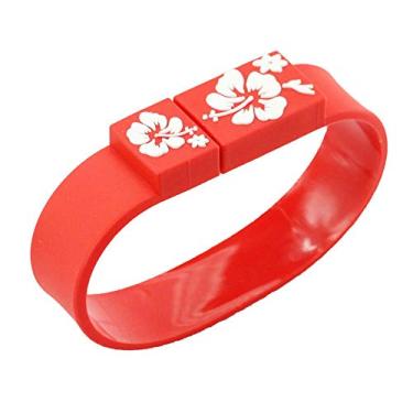 Imagem de Pulseira vermelha de 64 GB PenDrive USB Flash Drive USB 2.0 Memória USB Drive USB Flash Disk Memory Stick Pen Drive USB Disco USB