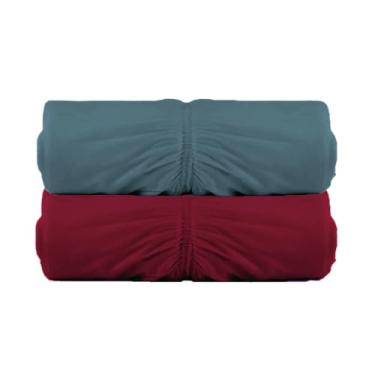 Imagem de Kit 2 Lençóis Malha Casal com Elastico Vivaldi - Fio 30/1 Penteado - 100% Algodao (Kit 6)