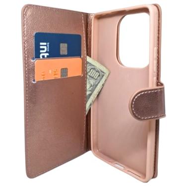 Imagem de Capa Carteira para Xiaomi Mi Poco M6 Pro 4G Rose