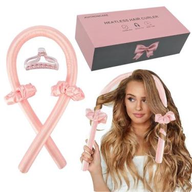 Imagem de Headband Onduladora de Cabelo AUITRONCARE Silk Curls - Sem Calor - Ros