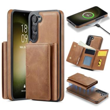 Imagem de Asuwish Capa de celular para Samsung Galaxy S23 5G carteira magnética destacável com carregamento sem fio e bloqueio RFID suporte para cartão de crédito S 23 23S GS23 G5 SM-S911U 15.5 cm feminino