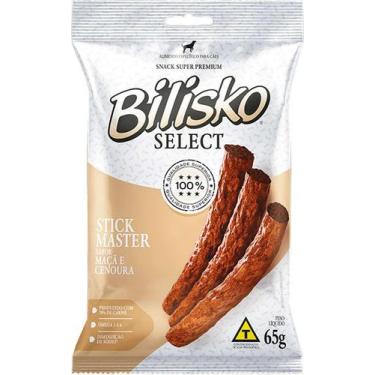 Imagem de Snacks Bilisko Palito Maçã e Cenoura para Cães 65g