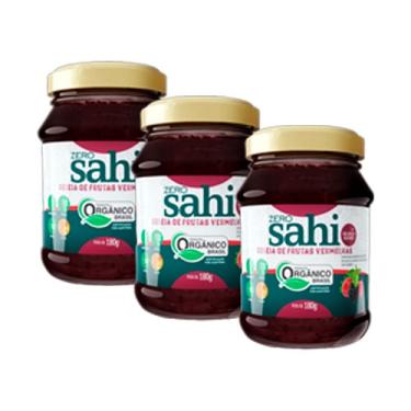 Imagem de Kit 3X: Geleia de Frutas Vermelhas Orgânica Zero Açúcar Sahi 180g