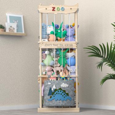 Imagem de Organizador de brinquedos para armazenamento de animais de pelúcia Tdymzdw Wood xxl Size