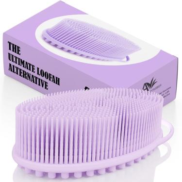 Imagem de Esfoliante corporal de silicone Avilana de dupla face para chuveiro