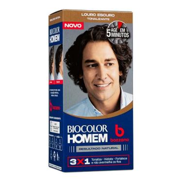 Imagem de Tonalizante de Cabelo Masculino Biocolor Homem Bozzano Louro Escuro