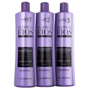 Imagem de Cadiveu Plástica Dos Fios Selagem Térmica Kit Escova Progressiva Profissional (3x110ml)