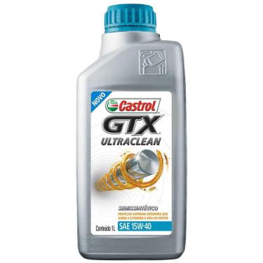 Imagem de Óleo Semissintético 15W40 gtx Ultraclean Castrol 1 Litro